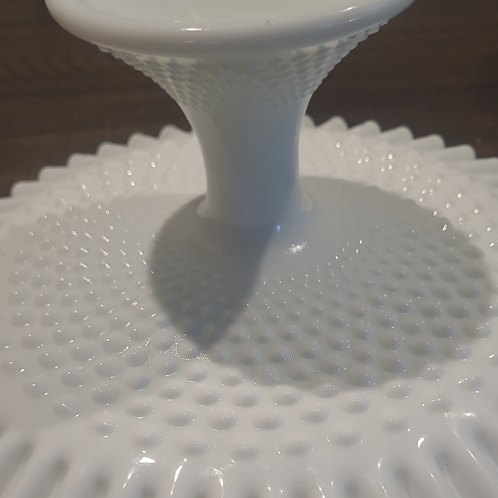 Fenton White Ruffled Edge Cake Stand - Picture 4 of 7